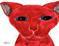 Art: RED CAT c191 by Artist Dawn Barker