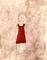 Art: THE GIRL WITH THE RED DRES m112 by Artist Dawn Barker