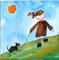 Art: WALKING THE DOG d120 by Artist Dawn Barker