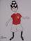 Art: FOOTBALL HERO by Artist Dawn Barker