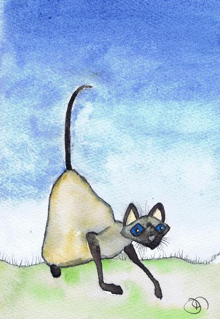 Art: SIAMESE CAT c322 by Artist Dawn Barker