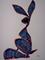 Art: COLOURFUL HARE h1473 by Artist Dawn Barker