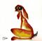 Art: ORANGE HARE h1461 by Artist Dawn Barker