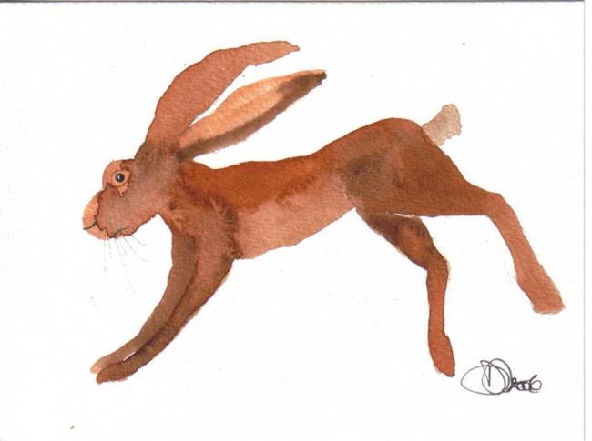 Art: HARE h474 by Artist Dawn Barker