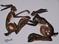 Art: HARES (A Bit of a Scuffle) by Artist Dawn Barker