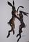 Art: BOXING HARES h824 by Artist Dawn Barker