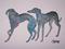 Art: GREYHOUNDS g119 by Artist Dawn Barker
