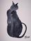 Art:  SULKING CAT c121 by Artist Dawn Barker