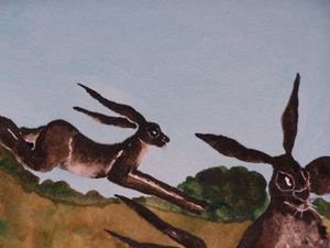 Detail Image for art A DOZEN HARES h922