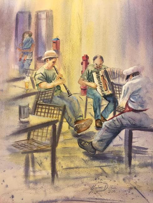 Art: The Music Men 2017 by Artist Marion Dutton