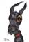 Art: SPIKE THE DOG d105 by Artist Dawn Barker