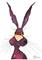 Art: RED HARE h2402 by Artist Dawn Barker