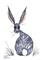 Art: GREY HARE h2582 by Artist Dawn Barker