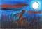 Art: MOONGAZING HARE  h2586 by Artist Dawn Barker