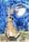 Art: MOONGAZING HARE h3013 by Artist Dawn Barker