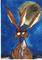 Art: TWO BROWN HARES h2564 by Artist Dawn Barker