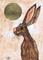 Art: GOLD MOON h2589 by Artist Dawn Barker
