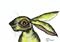 Art: A LITTLE GREEN h2451 by Artist Dawn Barker