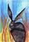 Art: HARE IN GRASS h2457 by Artist Dawn Barker