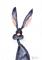 Art: NAUGHTY GREY HARE h2458 by Artist Dawn Barker