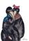 Art: MR & MRS CROW b109 by Artist Dawn Barker