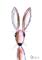 Art: LITTLE BROWN HARE h2543 sm by Artist Dawn Barker