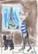 Art: WALKING THE DOG c238 by Artist Dawn Barker