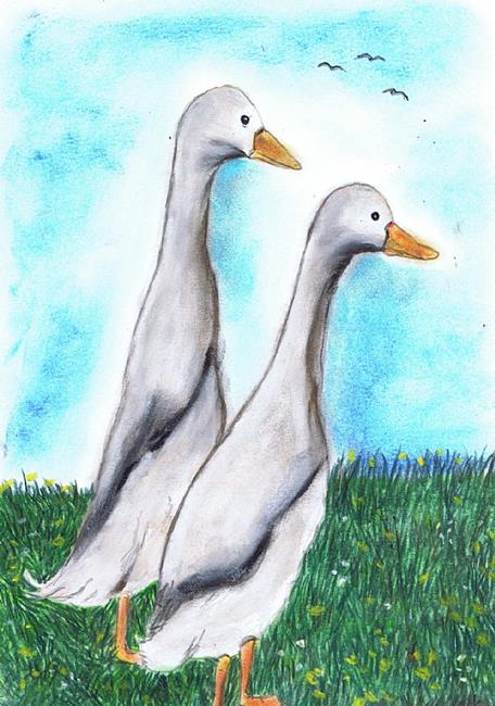 Art: RUNNERS b113 by Artist Dawn Barker