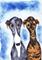 Art: GOOD PALS g291 by Artist Dawn Barker