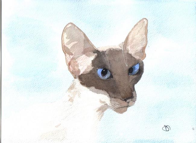 Art: SIAMESE CAT c125 by Artist Dawn Barker