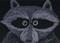 Art: I'm Innocent - Racoon by Artist Shari Lynn Schmidt