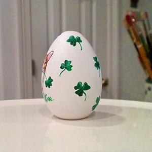 Detail Image for art Lucky St. Patrick's Day Corgi Egg