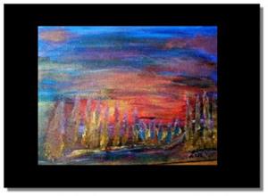Detail Image for art GOLDEN TREES-sold