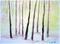 Art: TREES IN SNOW-SOLD by Artist LUIZA VIZOLI
