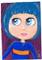 Art: Blythe Grlz Blue Blythe by Artist Noelle Hunt