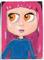 Art: Blythe Grlz Pink Blythe by Artist Noelle Hunt
