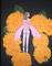 Art: Flower Fairy  with Mums by Artist Sandi Gayle Stefkovich