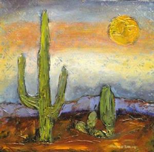Detail Image for art Flying over Prickly Pear