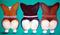 Art: Itty Bitty Baby Bunny Butts by Artist Cathy Santarsiero