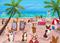 Art: Life's A Beach by Artist Cathy Santarsiero