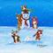 Art: Snow Corgis III by Artist Cathy Santarsiero