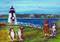Art: Brant Point Light by Artist Cathy Santarsiero