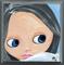 Art: Blue  Snow Blythe by Artist Noelle Hunt