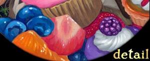 Detail Image for art Tea Party Treats ORIGINAL Detail Image for art Tea Party Treats ORIGINAL