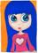 Art: Asian Butteryfly Blythe Grlz by Artist Noelle Hunt