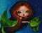Art: Tiny Green Scales by Artist Nico Niemi