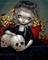 Art: Les Vampires: Les Crânes - ORIGINAL PAINTING by Artist Jasmine Ann Becket-Griffith
