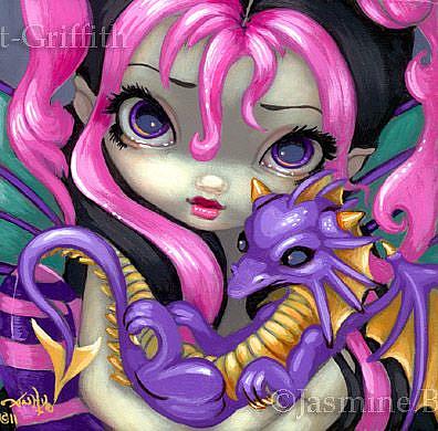 Art: Faces of Faery 142 ORIGINAL PAINTING by Artist Jasmine Ann Becket-Griffith
