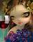 Art: Spirits of the Vine: Merlot - ORIGINAL now at Downtown Disney's Pop Gallery by Artist Jasmine Ann Becket-Griffith