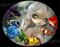 Art: Poissons Volants:  Arc-en-Ciel ORIGINAL PAINTING by Artist Jasmine Ann Becket-Griffith